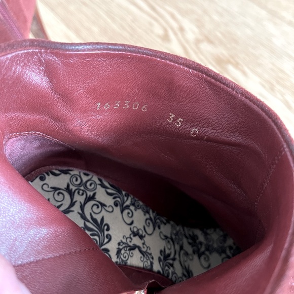 Vintage Gucci Suede Ankle Boots Size 35 - Picture 3 of 6